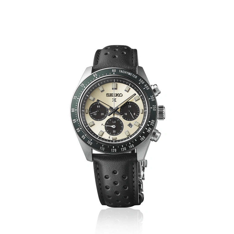 Seiko,Prospex 41.40mm,41.40mm,Stainless Steel,Champagne,Black,Quartz,Chronograph,Day,Power Reserve Indicator,SSC943
