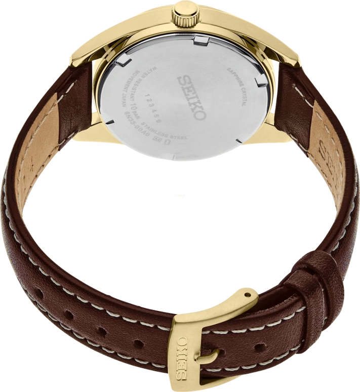 Seiko,women 29.80mm,29.80mm,Stainless Steel,Champagne,Quartz,Date,Day,SUR456