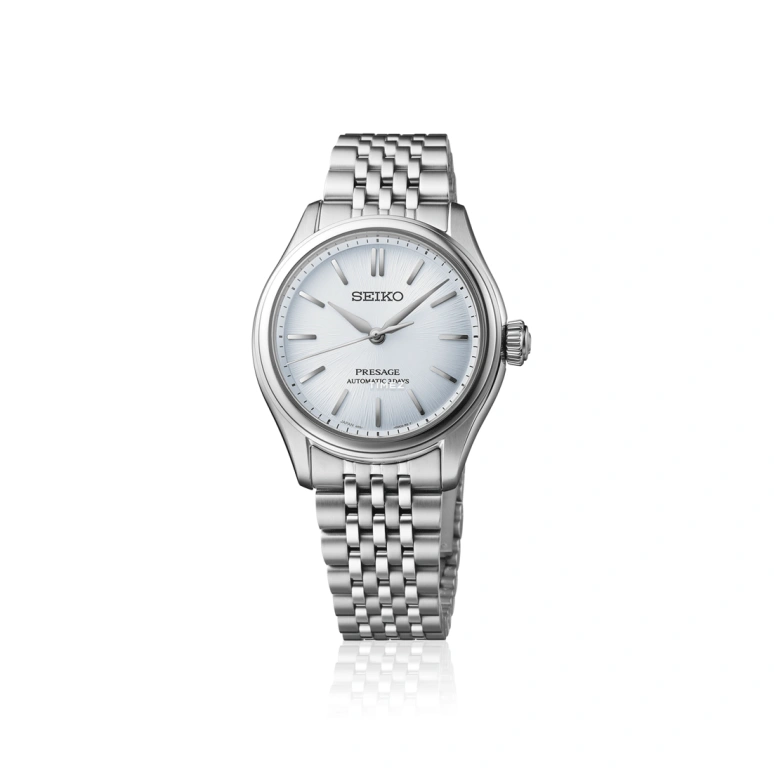 Seiko,Presage 36mm,36mm,Stainless Steel,Ice Blue,Automatic,Anti-magnetic,72hours,SARX129