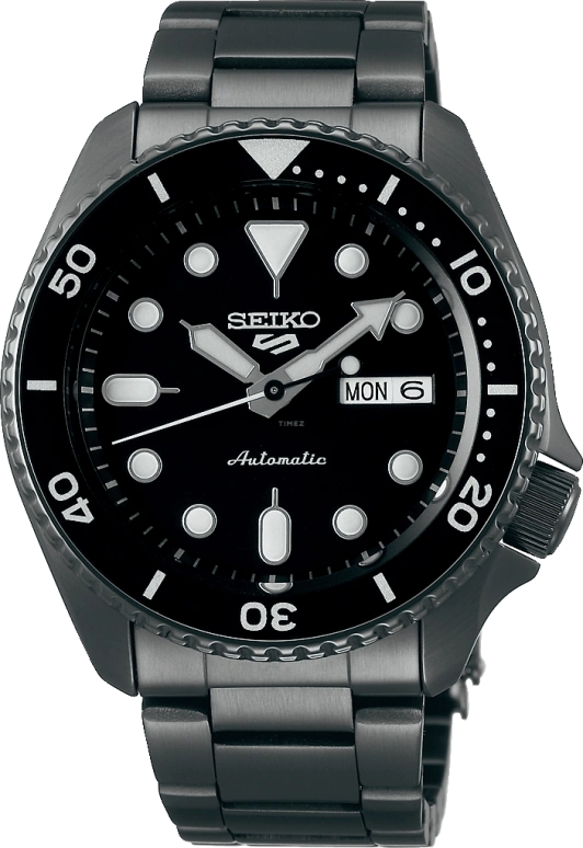 Seiko,5 Sports 42.50mm,42.50mm,Stainless Steel,Black,Automatic,Date,Day,Anti-magnetic,SRPD65K1
