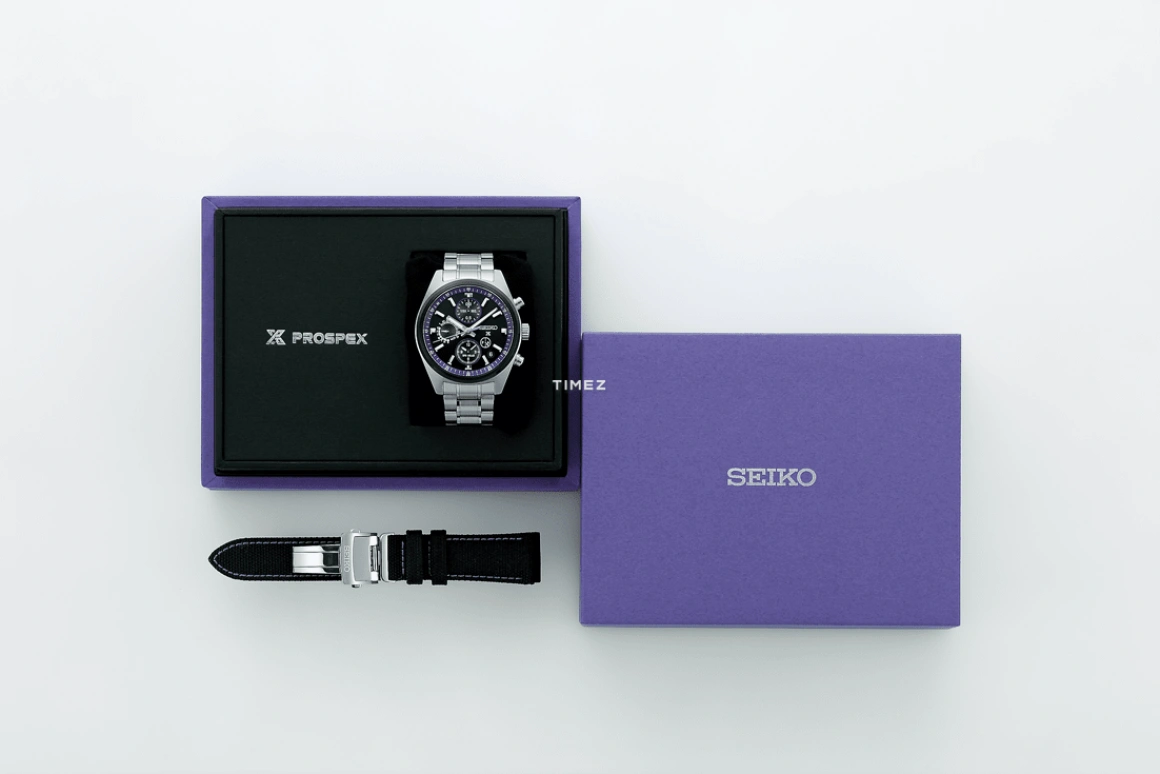 Seiko,Prospex 42x49.60mm,42x49.60mm,Stainless Steel,Purple,Quartz,Chronograph,Perpetual Calendar,Date,Dule Time,In-house Caliber,Sapphire,Crystal Glass,SBED015