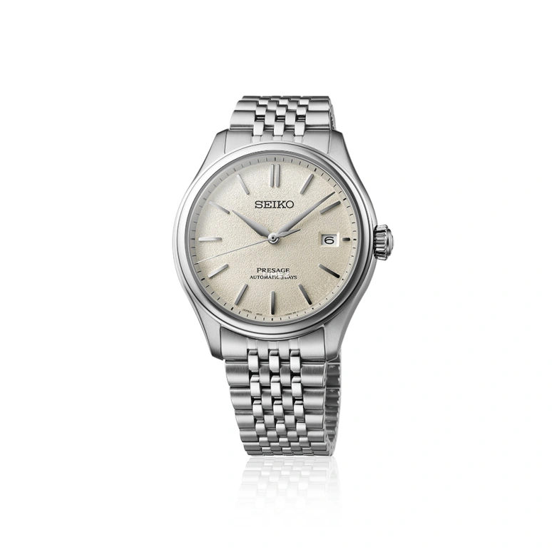 Seiko,Presage 40.20mm,40.20mm,Stainless Steel,Cream,Automatic,Day,72hours,SPB463J1