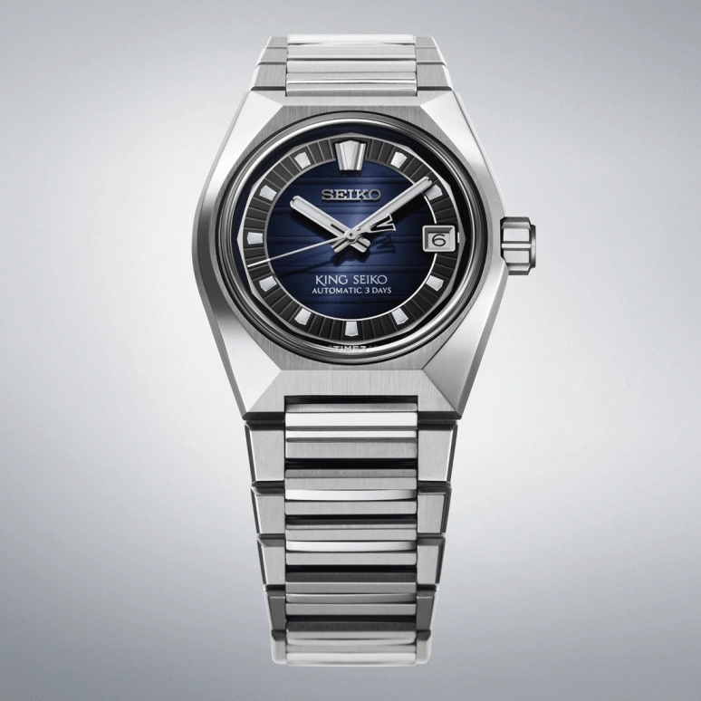 Seiko,King Seiko 41mm,41mm,Stainless Steel,Blue,Handwound,Day,Anti-magnetic,SDKV003