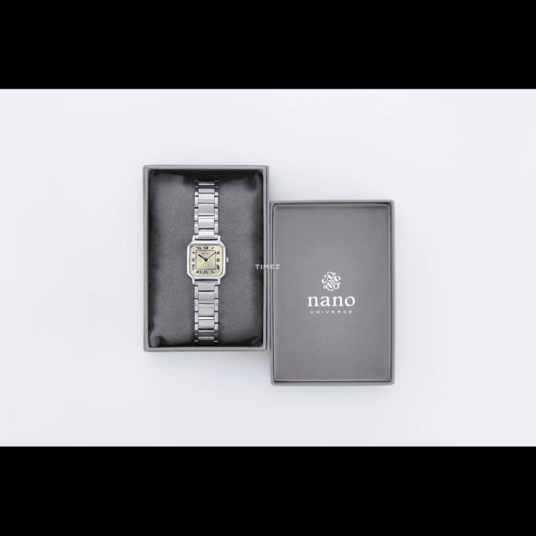 Seiko,women 22.70mm,22.70mm,Stainless Steel,Cream,Quartz,In-house Caliber,Square,SSEH015