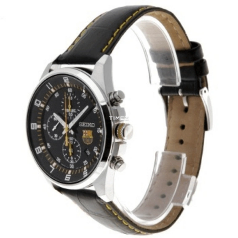 Seiko,Chronograph 43mm,43mm,Stainless Steel,Black,Quartz,Chronograph,Day,SNDD25J1