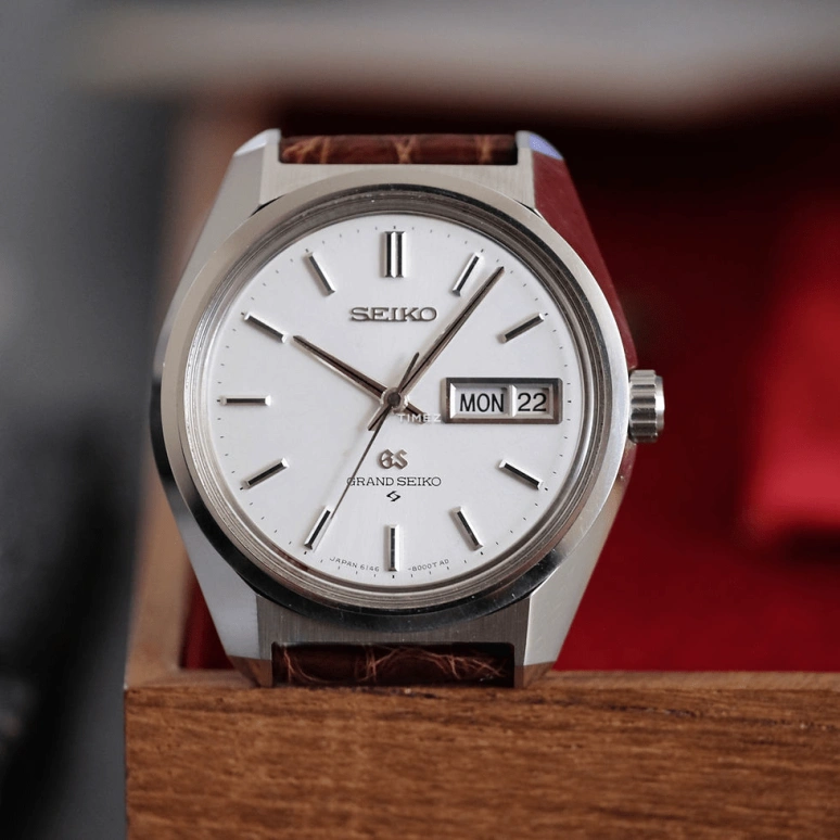 Seiko,Grand Seiko 36.50mm,36.50mm,Stainless Steel,White,Automatic,Date,Day,6146,6146-8000