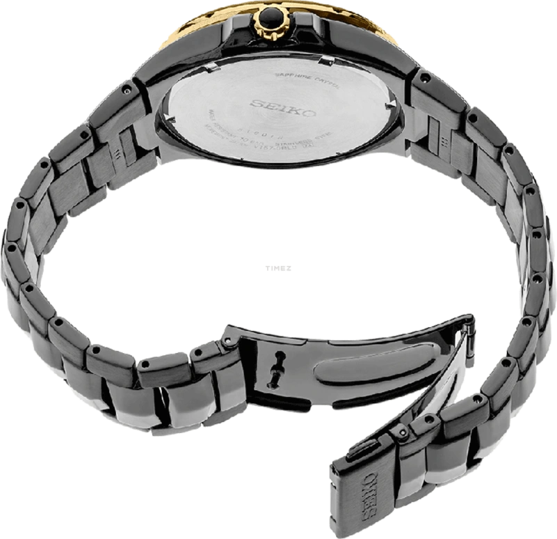 Seiko,Coutura 42.50mm,42.50mm,Stainless Steel,Black,Quartz,Day,In-house Caliber,SNE506P9
