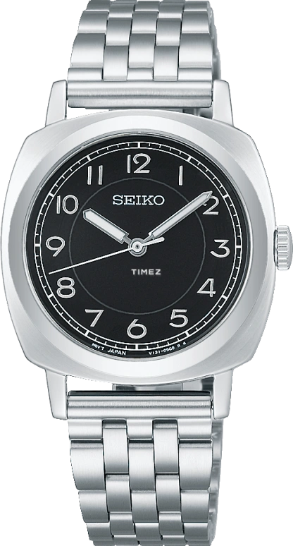 Seiko,women 30.20mm,30.20mm,Stainless Steel,Black,Quartz,In-house Caliber,Hardlex,STPX107