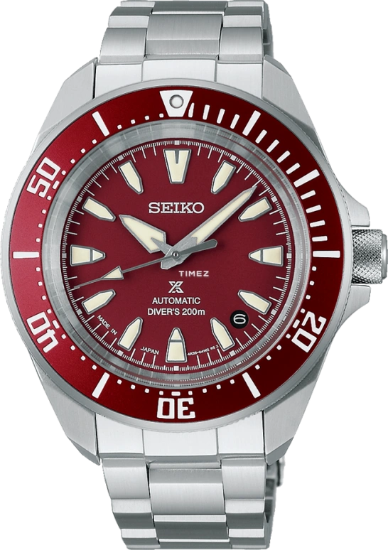 Seiko,Prospex 41.70mm,41.70mm,Stainless Steel,Wine Red,Automatic,Day,Anti-magnetic,SBDY129