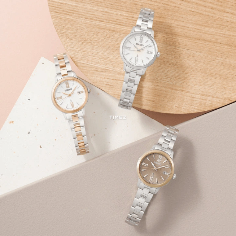 Seiko,Lukia 27.50mm,27.50mm,Stainless Steel,Silver,White,Quartz,Perpetual Calendar,Day,SSVW205