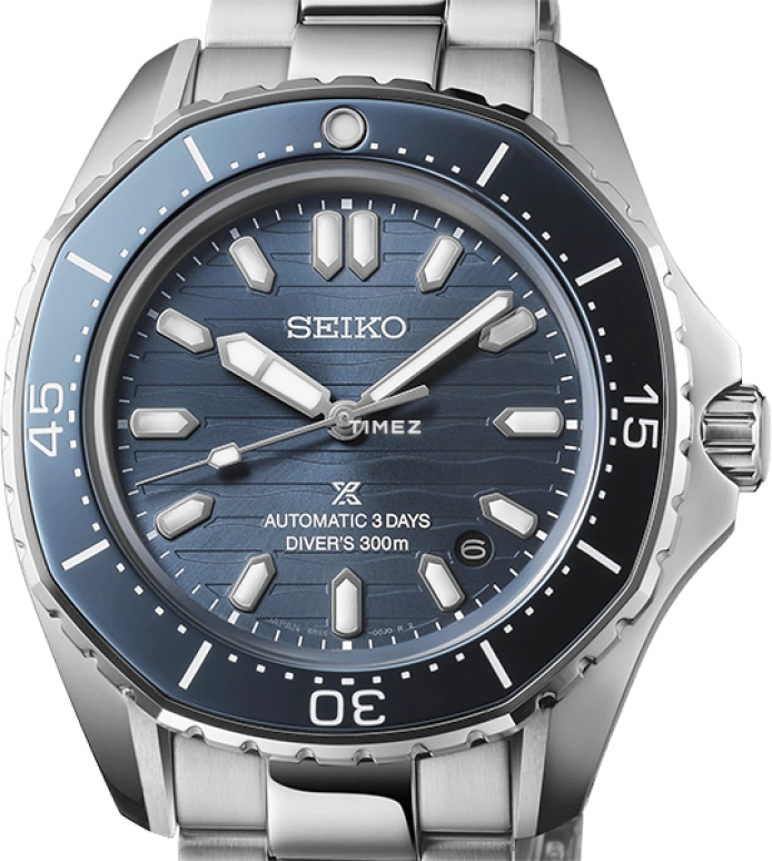 Seiko,Prospex 41.30mm,41.30mm,Stainless Steel,Blue,Automatic,Day,Anti-magnetic,SBDC203