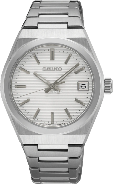 Seiko,women 34mm,34mm,Stainless Steel,White,Quartz,Day,Anti-magnetic,SUR573