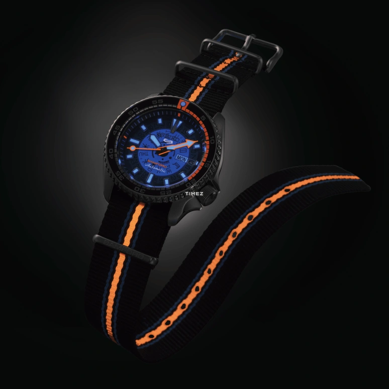 Seiko,5 Sports 42.50mm,42.50mm,Stainless Steel,Blue,Automatic,Date,Day,Anti-magnetic,SBSA315