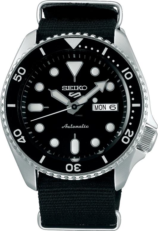 Seiko,5 Sports 42.50mm,42.50mm,Stainless Steel,Black,Automatic,Date,Day,Anti-magnetic,SRPD55K3