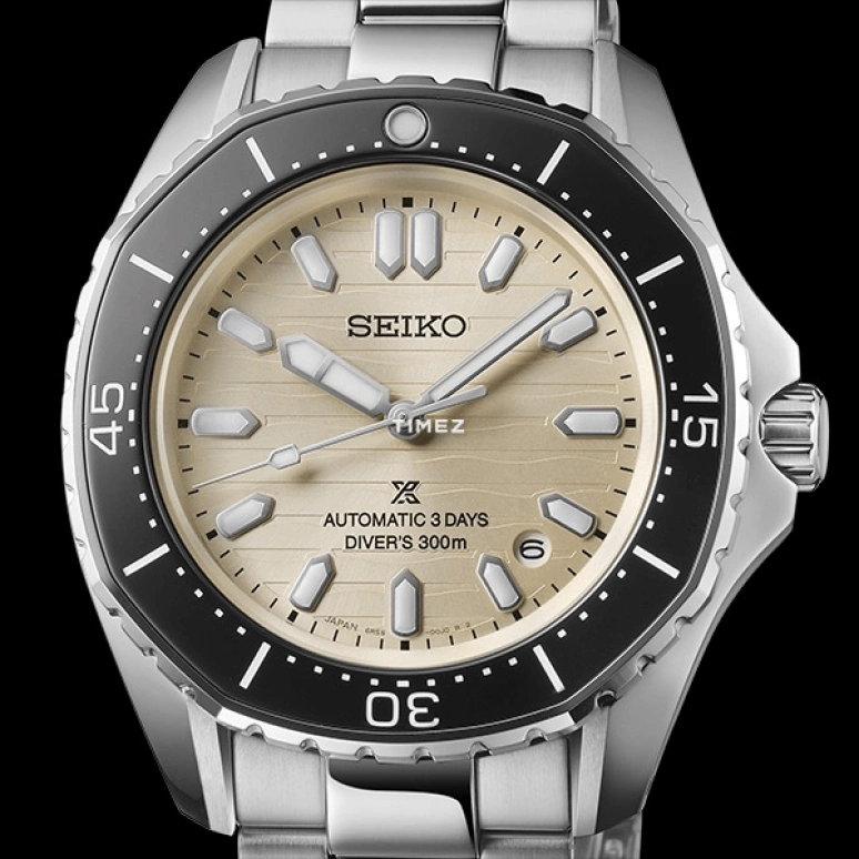 Seiko,Prospex 41.30mm,41.30mm,Stainless Steel,Cream,Automatic,Day,72hours,SBDC201
