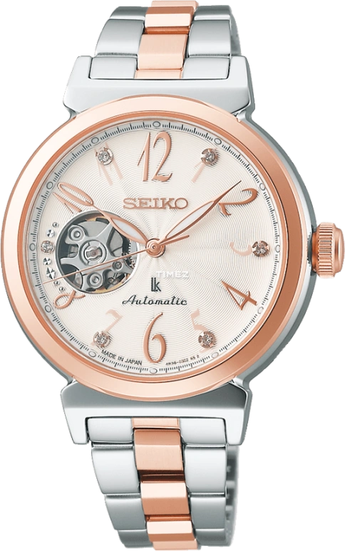 Seiko,Lukia 34.60mm,34.60mm,Stainless Steel,Cream,Automatic,In-house Caliber,Sapphire,SSVM060