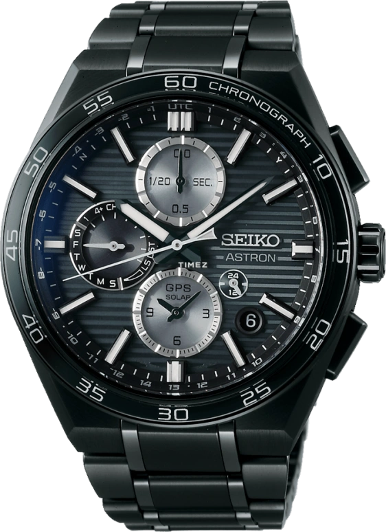 Seiko,Astron 44.10mm,44.10mm,Titanium,Black,Quartz,Chronograph,Perpetual Calendar,Date,Day,In-house Caliber,Sapphire,Crystal Glass,SSH179J1