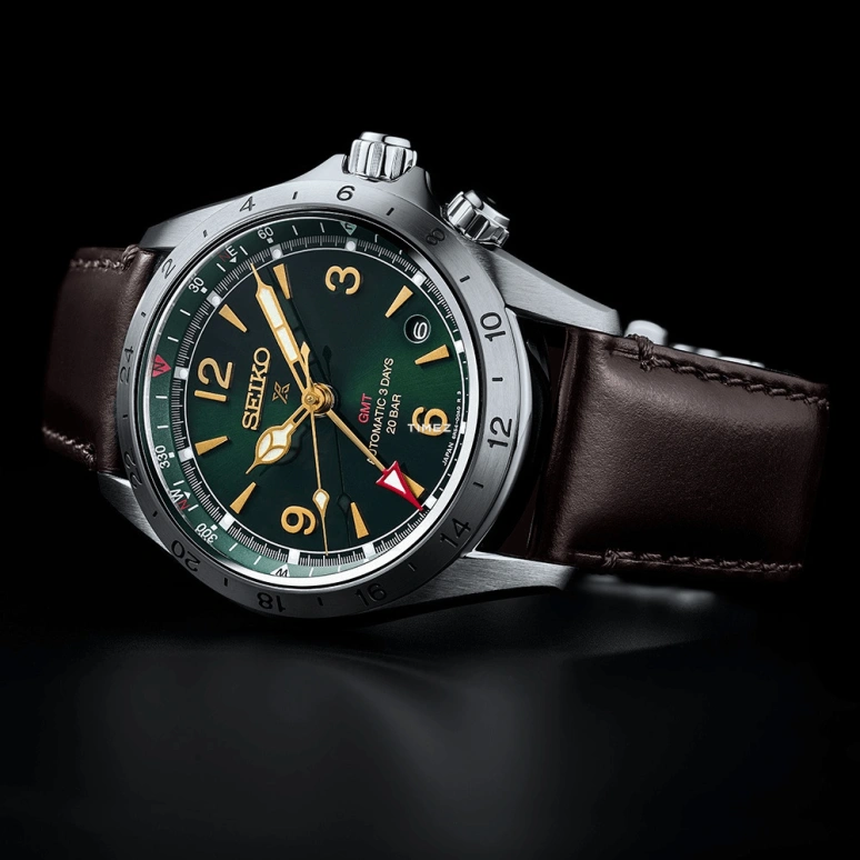 Seiko,Prospex 39.50mm,39.50mm,Stainless Steel,Green,Automatic,Day,Dule Time,SBEJ005