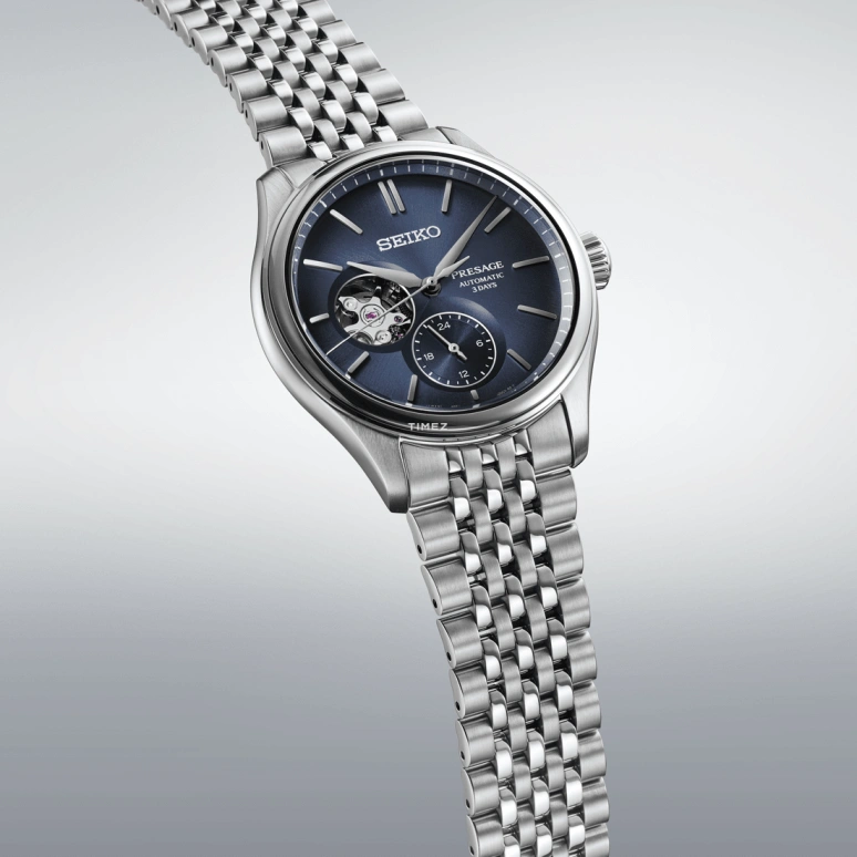 Seiko,Presage 40.20mm,40.20mm,Stainless Steel,Blue,Automatic,Anti-magnetic,72hours,SARJ011