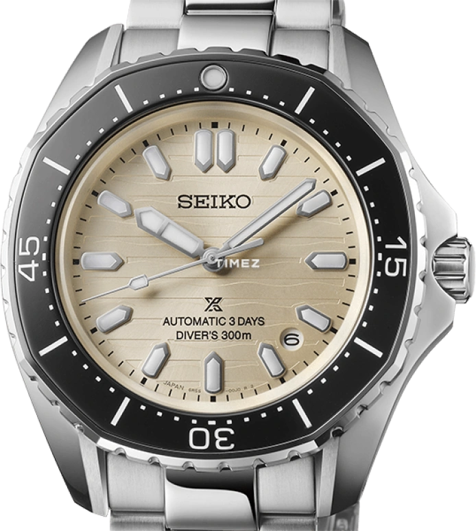 Seiko,Prospex Divers 41.30mm,41.30mm,Stainless Steel,Cream,Automatic,Day,Anti-magnetic,SPB481J1