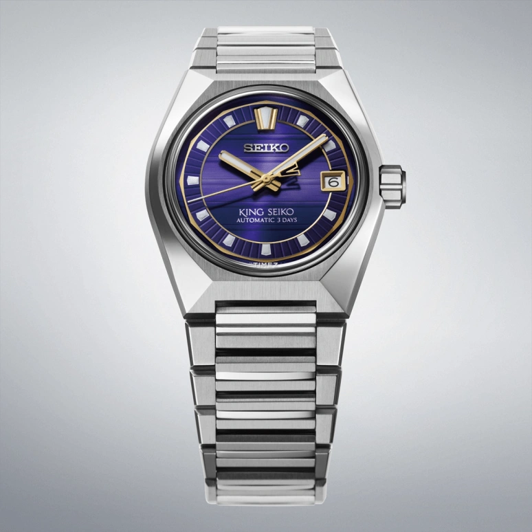 Seiko,King Seiko 41mm,41mm,Stainless Steel,Blue,Handwound,Day,Anti-magnetic,SLA083J1
