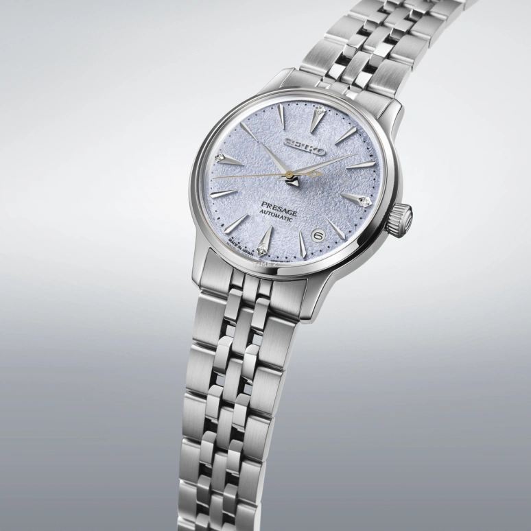 Seiko,Presage 34mm,34mm,Stainless Steel,Blue,Automatic,Day,Anti-magnetic,SRPL61J1