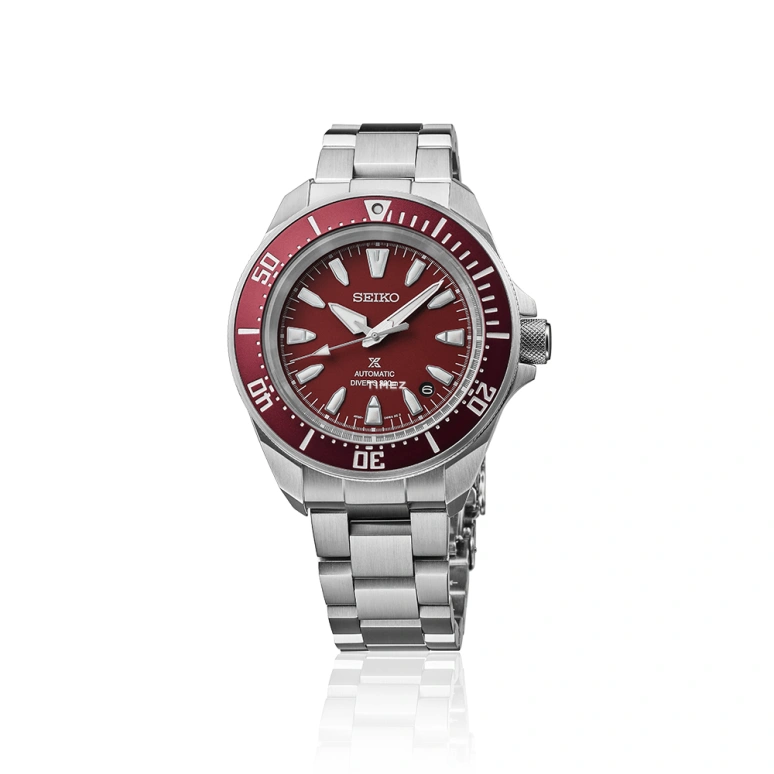 Seiko,Prospex Divers 41.70mm,41.70mm,Stainless Steel,Red,Automatic,Day,41hours,SRPL11