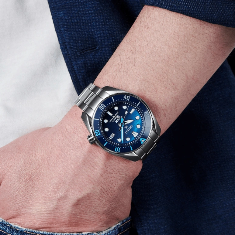 Seiko,Prospex 45mm,45mm,Stainless Steel,Blue,Automatic,Day,Anti-magnetic,SBDC189