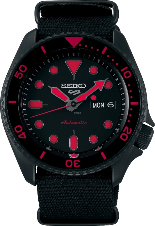 Seiko,5 Sports 42.50mm,42.50mm,Stainless Steel,Black,Automatic,Date,Day,Anti-magnetic,SRPD83K1