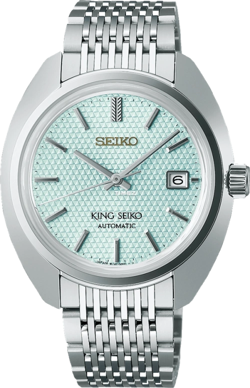 Seiko,King Seiko 39.40mm,39.40mm,Stainless Steel,Blue,Automatic,Day,In-house Caliber,SJE115J1
