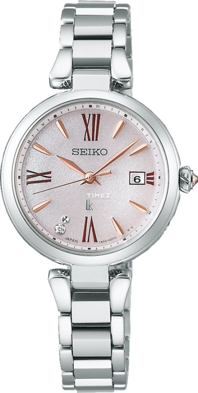 Seiko,Lukia 27.90mm,27.90mm,Titanium,Pink,Quartz,Day,Anti-magnetic,SSQW081