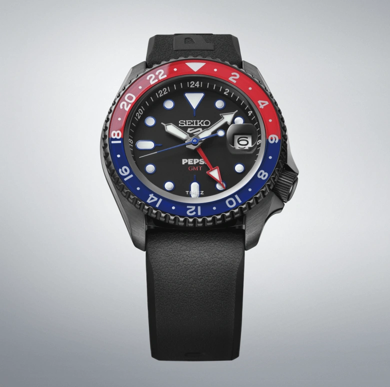 Seiko,5 Sports 42.50mm,42.50mm,Stainless Steel,Black,Automatic,Day,Dule Time,Anti-magnetic,SSK047