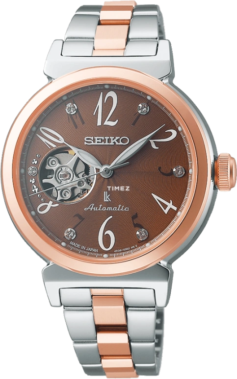 Seiko,Lukia 34.60mm,34.60mm,Stainless Steel,Brown,Automatic,In-house Caliber,Sapphire,SSVM062