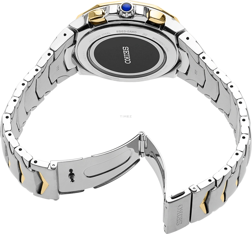 Seiko,Coutura 44.60mm,44.60mm,Stainless Steel,Blue,Quartz,Date,Day,Dule Time,Retrograde,In-house Caliber,Sapphire,Glass,SSG020P9