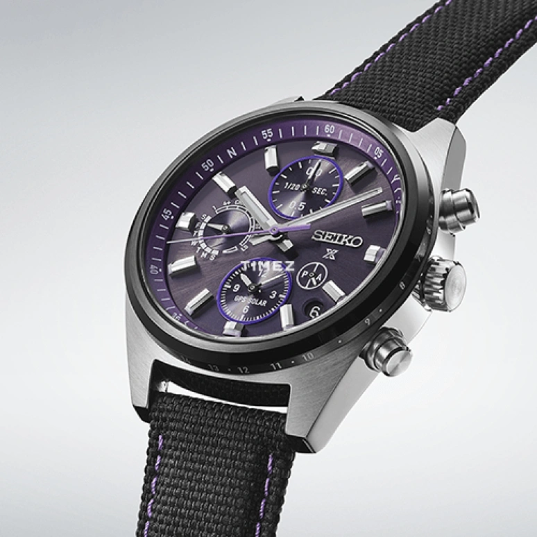 Seiko,Prospex 42x49.60mm,42x49.60mm,Stainless Steel,Purple,Quartz,Chronograph,Perpetual Calendar,Date,Dule Time,In-house Caliber,Sapphire,Crystal Glass,SBED015