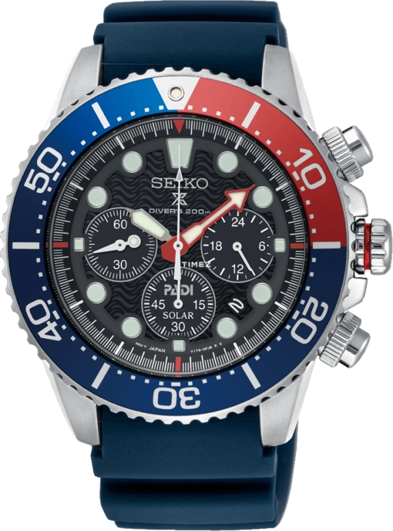 Seiko,Prospex 43.50mm,43.50mm,Stainless Steel,Black,Quartz,Chronograph,Day,SSC785