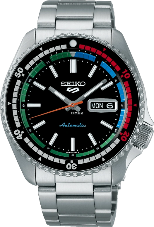 Seiko,5 Sports 42.50mm,42.50mm,Stainless Steel,Black,Automatic,Date,Day,SRPK13