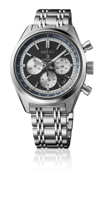 Seiko,Prospex 42mm,42mm,Stainless Steel,Black,Silver,Automatic,Chronograph,Day,Anti-magnetic,SBEC023