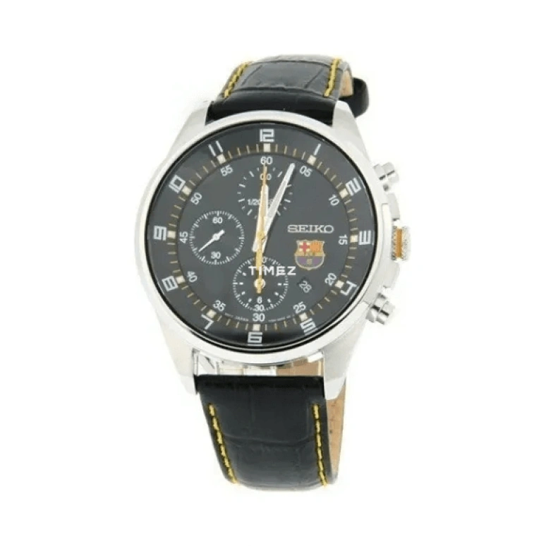 Seiko,Chronograph 43mm,43mm,Stainless Steel,Black,Quartz,Chronograph,Day,SNDD25J1