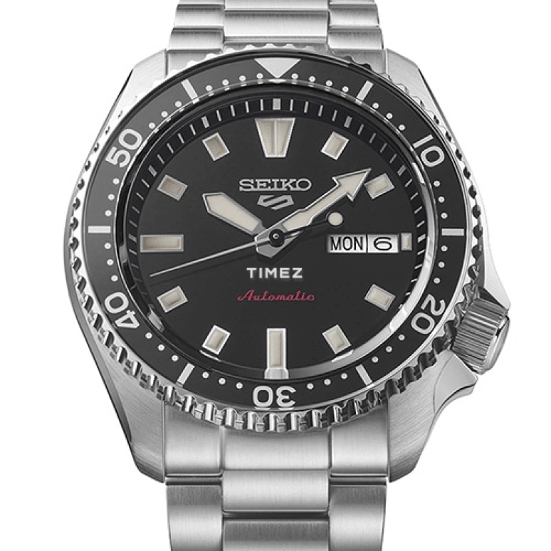 Seiko,5 Sports 42.50mm,42.50mm,Stainless Steel,Black,Automatic,Date,Day,Anti-magnetic,SBSA305