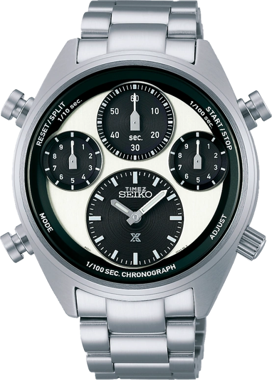 Seiko,Prospex 42mm,42mm,Stainless Steel,White,Black,Quartz,Chronograph,Anti-magnetic,SBER001