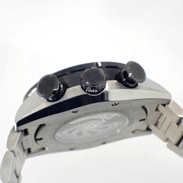 Seiko,Mechanical 46mm,46mm,Stainless Steel,Black,Automatic,Chronograph,Day,SAEK005