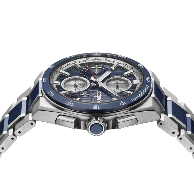 Seiko,Astron 43.30mm,43.30mm,Titanium,Ceramic,Blue,Quartz,Chronograph,Perpetual Calendar,Date,Day,In-house Caliber,Sapphire,SBXC181
