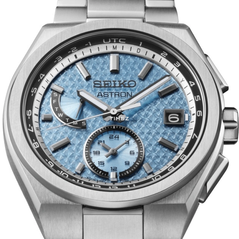 Seiko,Astron 41.30mm,41.30mm,Titanium,Blue,Quartz,Day,World Time,Retrograde,Anti-magnetic,In-house Caliber,Sapphire,SBXY077