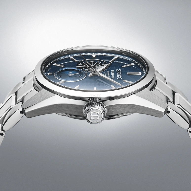 Seiko,Presage 40.20mm,40.20mm,Stainless Steel,Blue,Automatic,72hours,In-house Caliber,SARJ003
