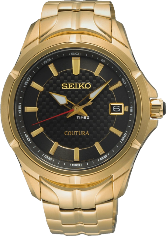 Seiko,Coutura 42mm,42mm,Stainless Steel,Black,Quartz,Day,Anti-magnetic,SUR566P9