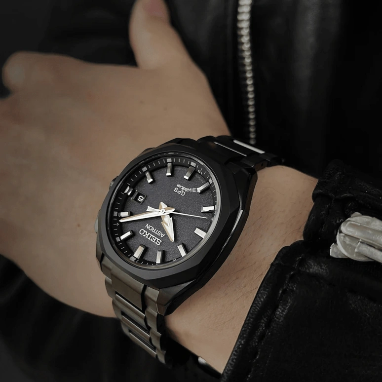 Seiko,Astron 39mm,39mm,Titanium,Black,Quartz,Day,GPS,Anti-magnetic,SBXD009