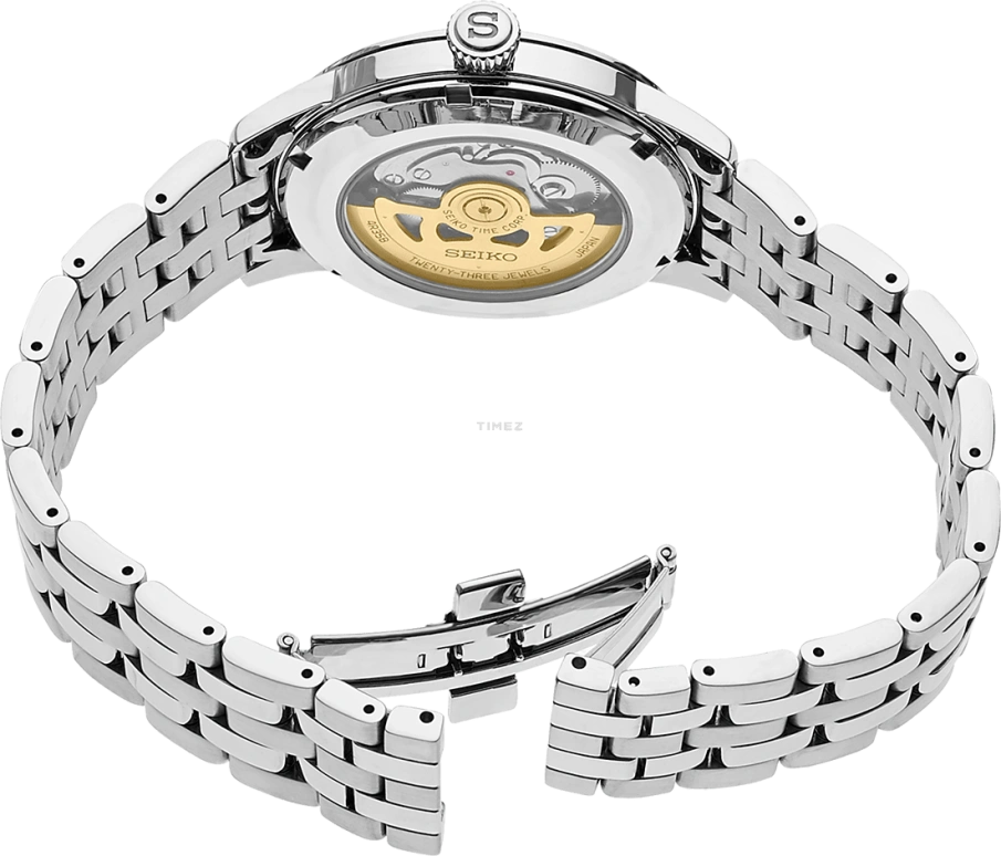Seiko,Presage 40.50mm,40.50mm,Stainless Steel,White,Automatic,Day,41hours,SRPB77J9