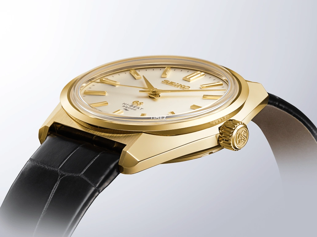 Grand Seiko,Grand Seiko 38.80mm,38.80mm,Yellow Gold,Champagne,Handwound,Power Reserve Indicator,80hours,SLGW004J