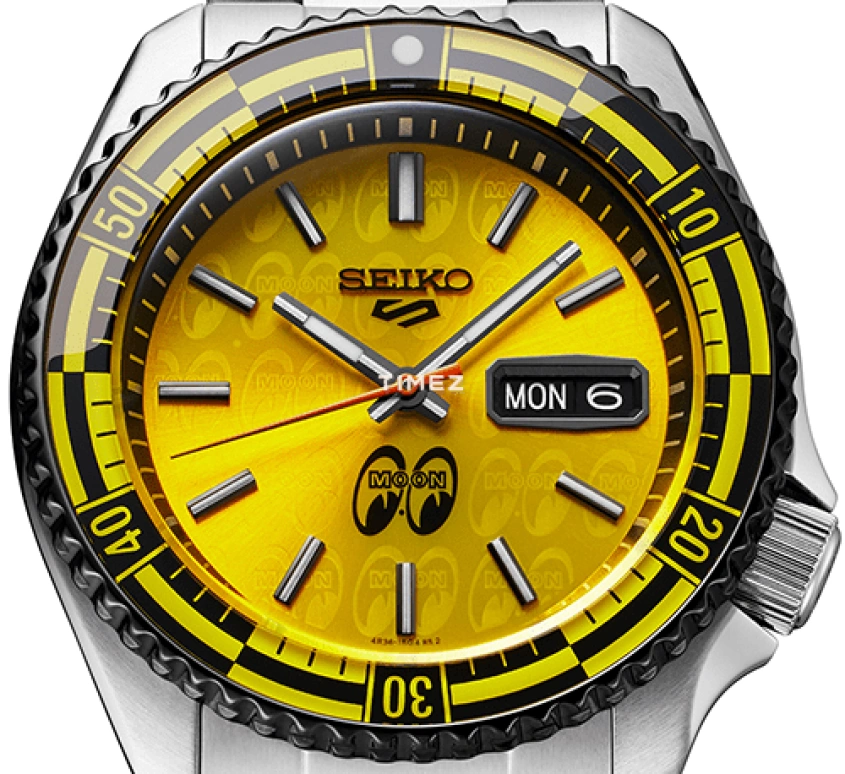 Seiko,5 Sports 42.50mm,42.50mm,Stainless Steel,Yellow,Automatic,Date,Day,SRPL39